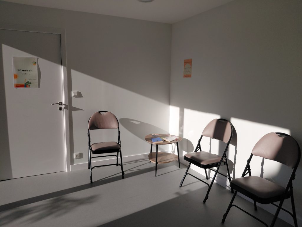 Salle d'attente du cabinet n°3.